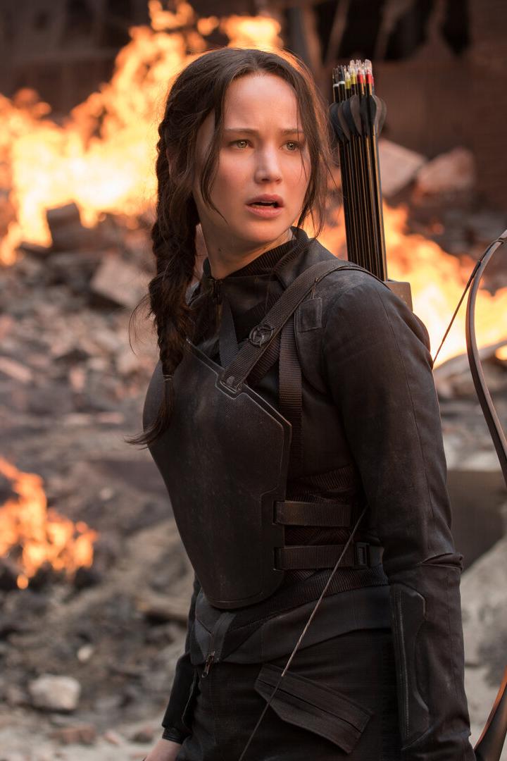 Ikonische Präsenz fern von Österreich: Jennifer Lawrence 2015 in "The Hunger Games: Mockingjay Part II"