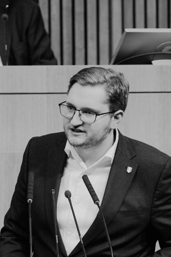 Sebastian Schwaighofer, FPÖ Mandatar im Nationalrat