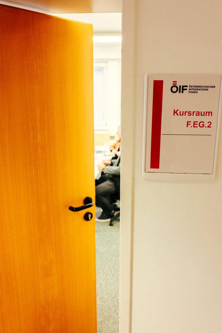 Kursraum im Integrationszentrum im 23. Bezirk 