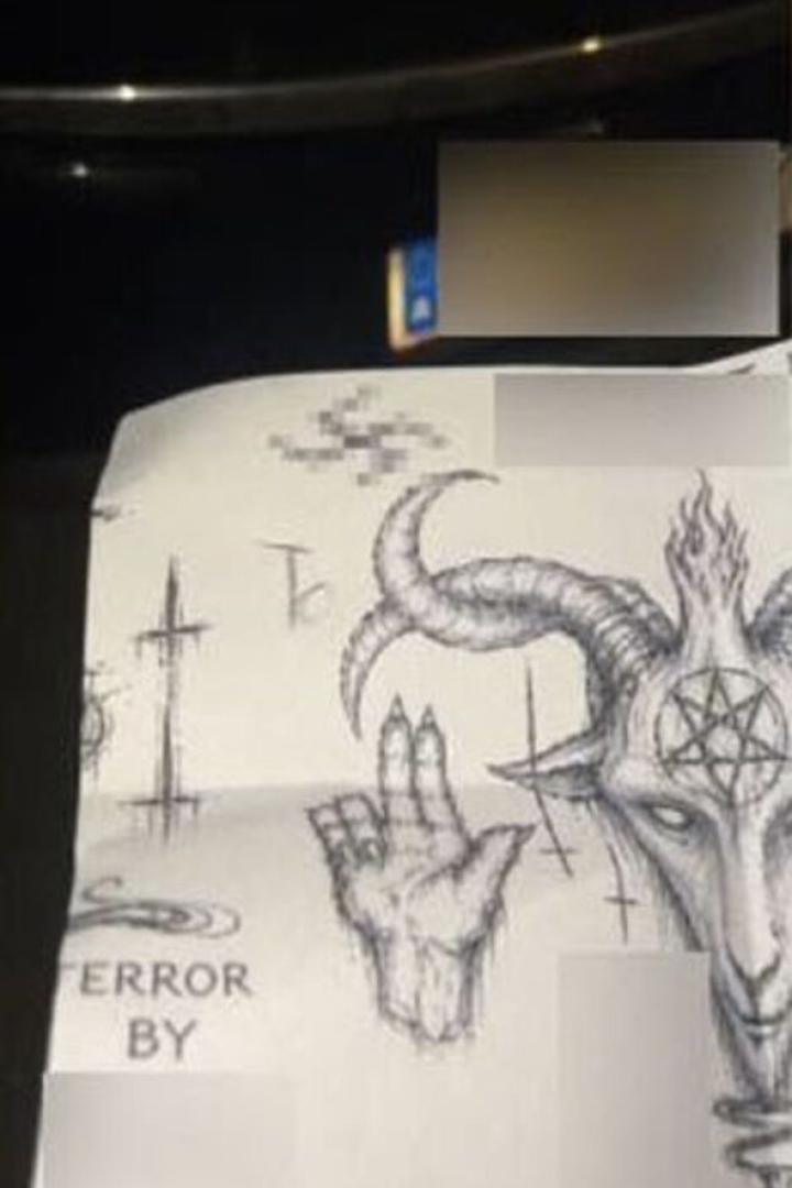 Screenshot von einem Blattpapier mit einschlägigen Symblen