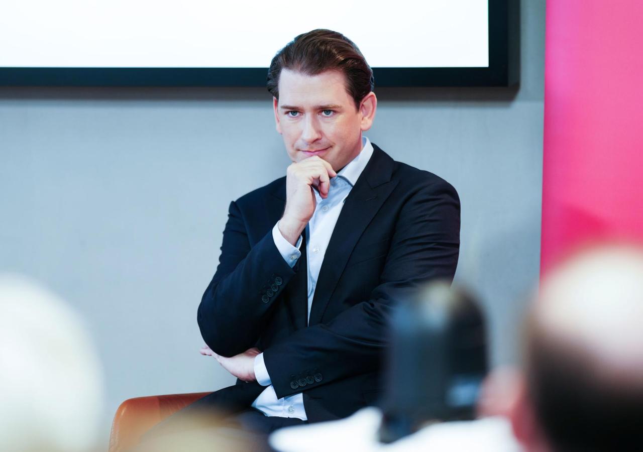 Ex-Kanzler Sebastian Kurz im Vojahr bei einem „Business Talk“ in Wien Ex-Kanzler Sebastian Kurz im Vojahr bei einem „Business Talk“ in Wien