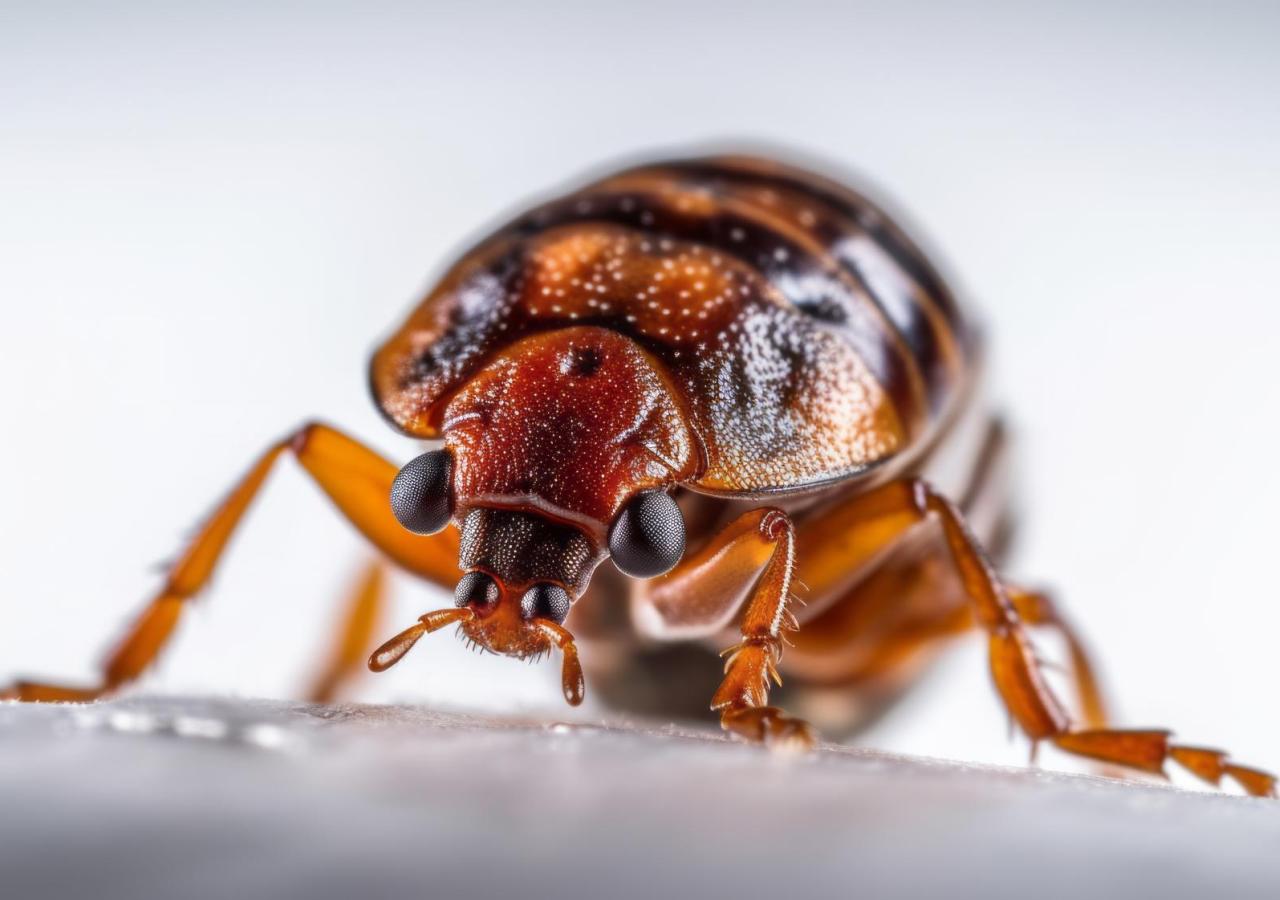 Das Bild zeigt die Nahaufnahme einer Bettwanze