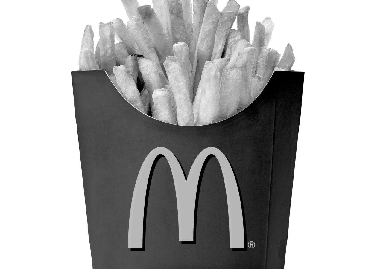 Eine McDonalds Pommesschachtel