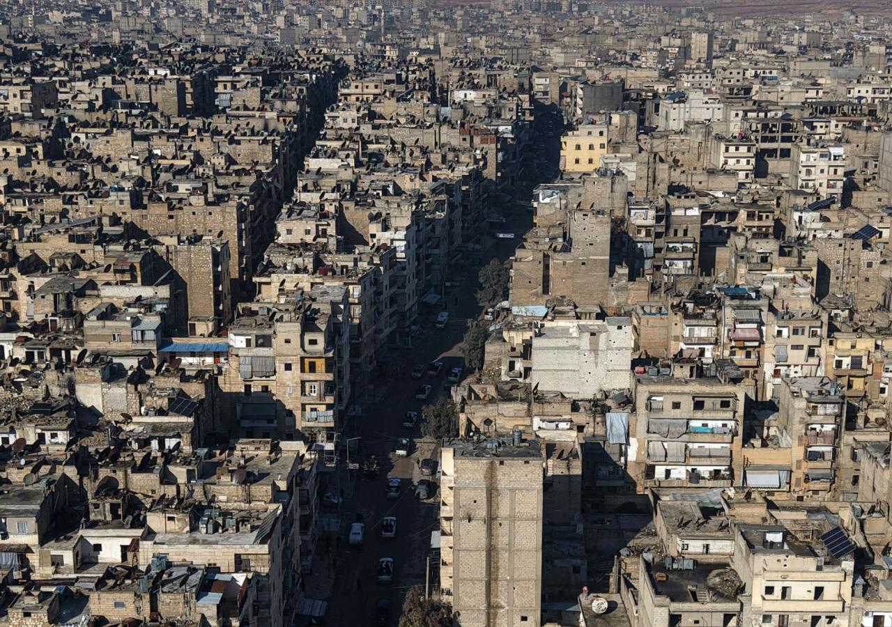 Luftaufnahme von Aleppo.