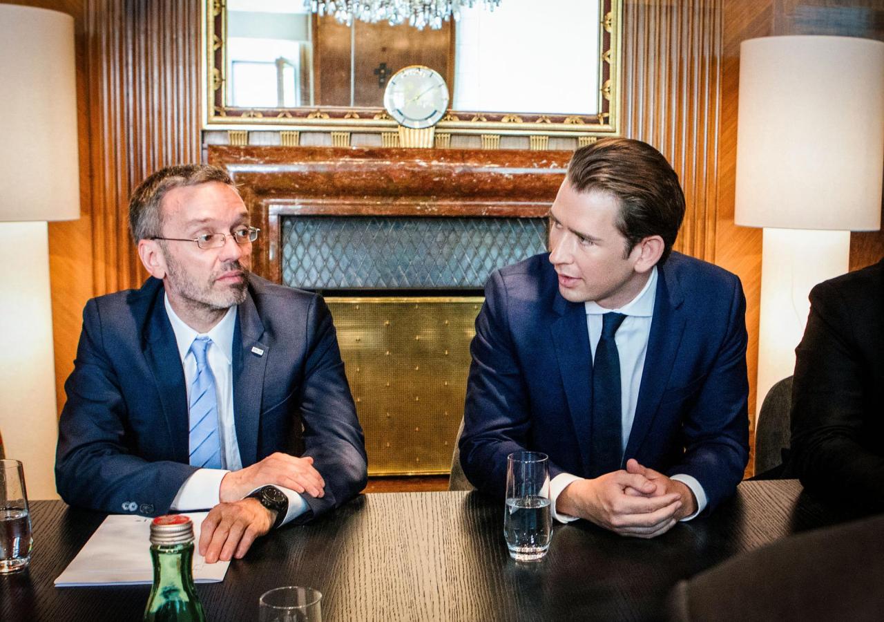 Herbert Kickl und Sebastian Kurz.