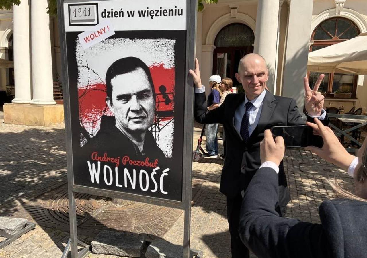 1911 Tage war Andrzej Poczobut im Gefängnis