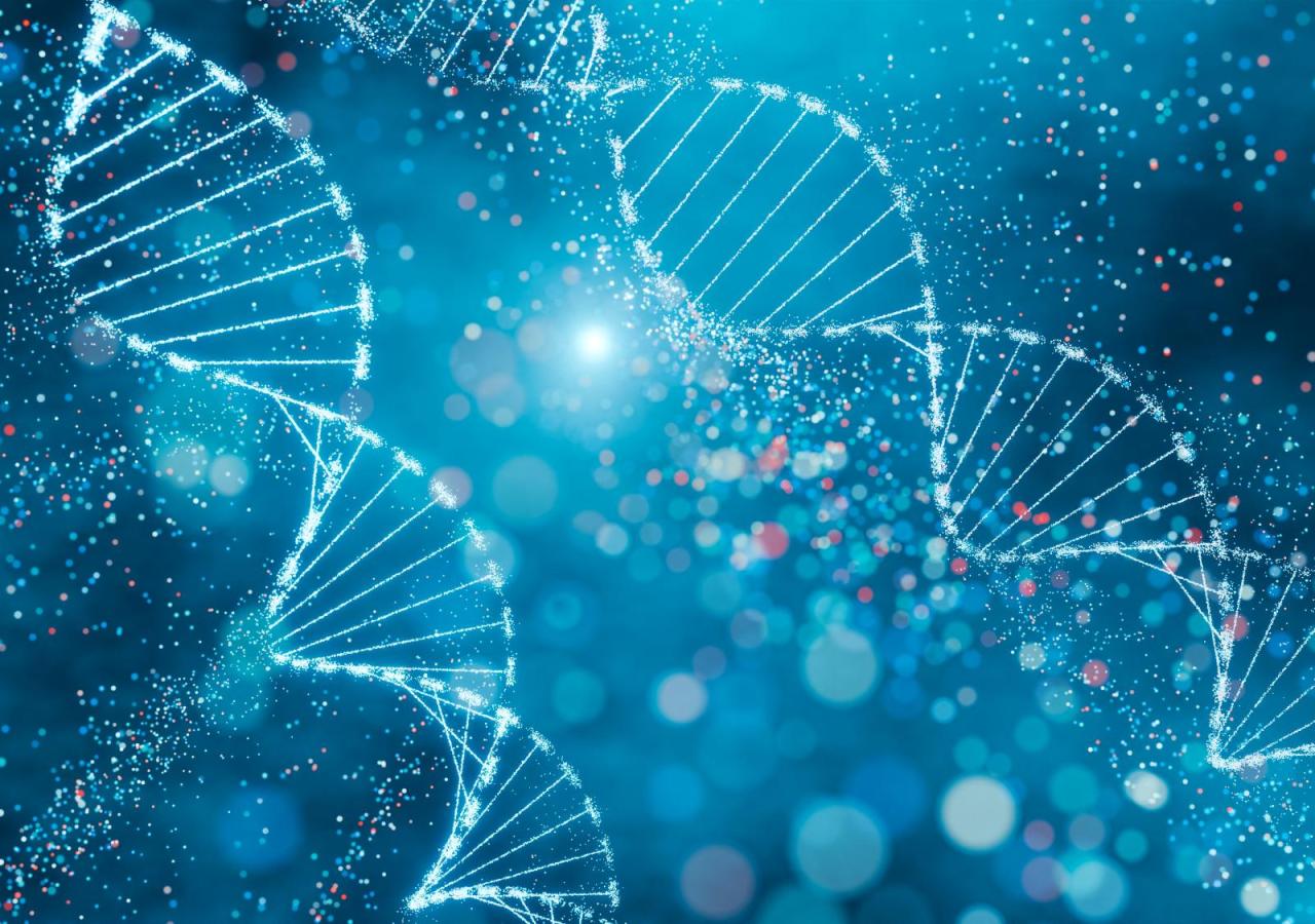 Künstlerische Darstellung der DNA-Doppelhelix