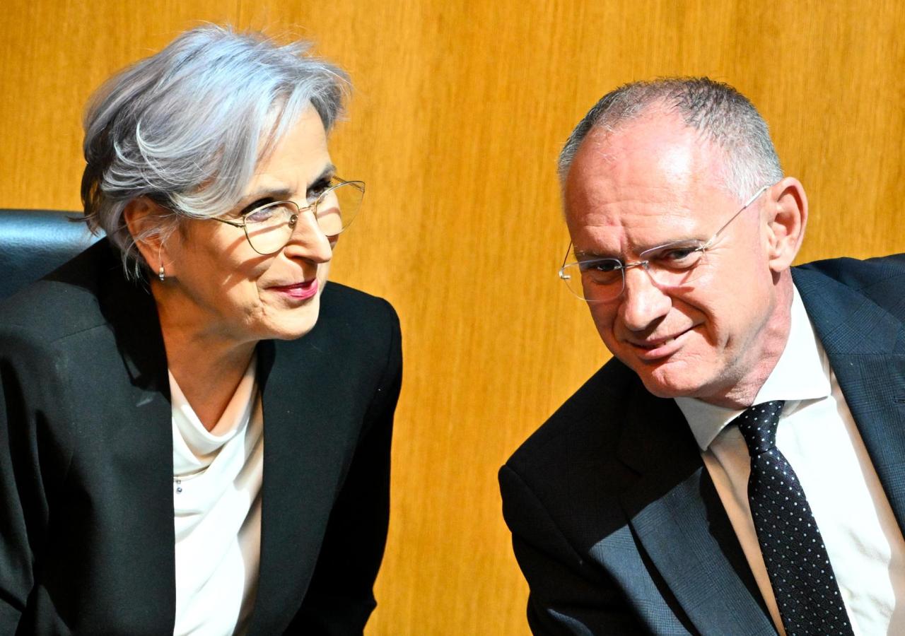 Justizministerin Anna Sporrer (SPÖ) und Innenminister Gerhard Karner (ÖVP)