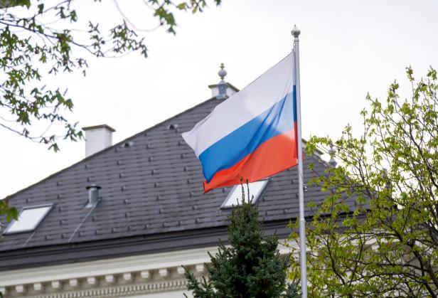 ++ THEMENBILD ++ UKRAINE: WIEN - ÖSTERREICH WEIST VIER RUSSISCHE DIPLOMATEN AUS - RUSSISCHE BOTSCHAFT