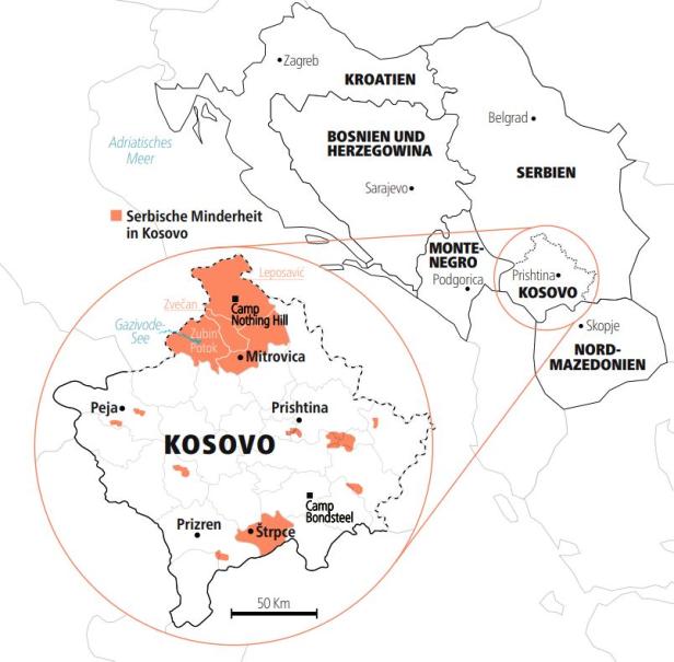Serben im Nordkosovo: Krieg der Kennzeichen