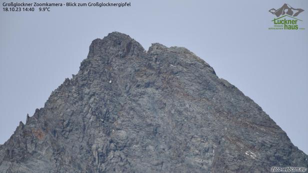 Der Großglockner im Oktober 2023 ohne Schnee