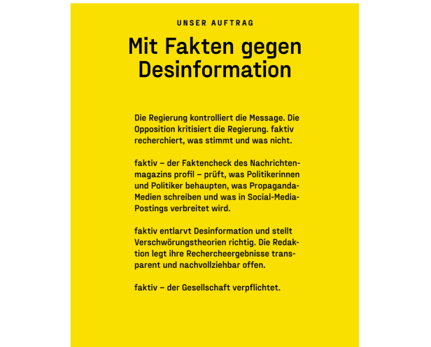 faktiv: unser Auftrag