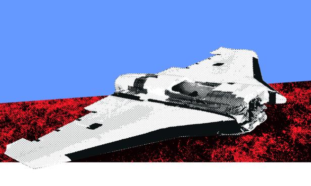 Russische Drohne Illustration einer russischen Drohne