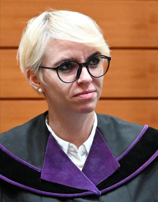 Richterin Andrea Wegscheider bei der Benko-Verhandlung am Landesgericht Innsbruck Richterin Andrea Wegscheider bei der Benko-Verhandlung am Landesgericht Innsbruck
