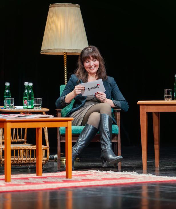 Marina Delcheva im Theater Akzent.