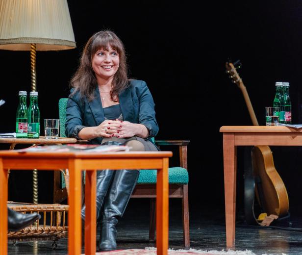 Marina Delcheva im Theater Akzent.