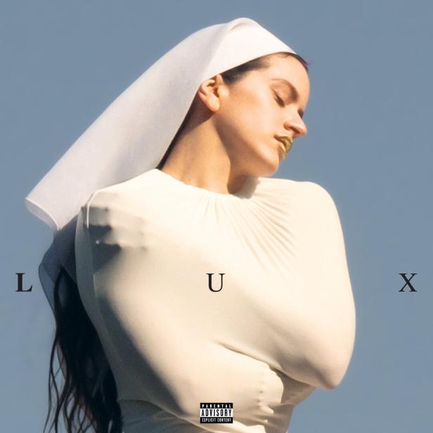 Albumcover von Rosalias "Lux": Die Sängerin in weißem Nonnen-Outfit