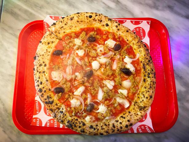 Vegane Pizza Tonno
