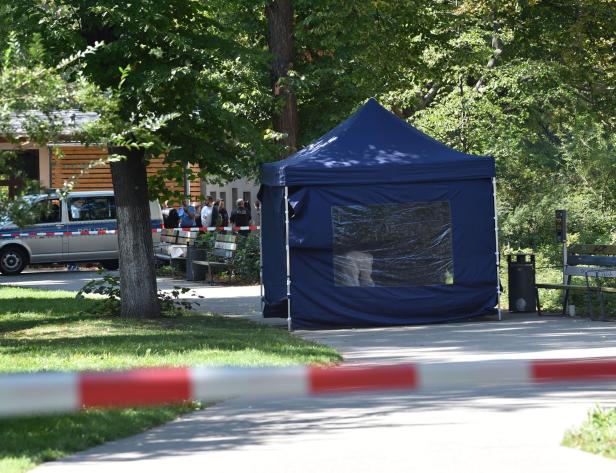 Ein abgesperrter Tatort in Berlin