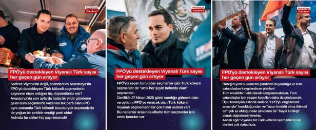 FPÖ-Wahlwerbung auf Türkisch