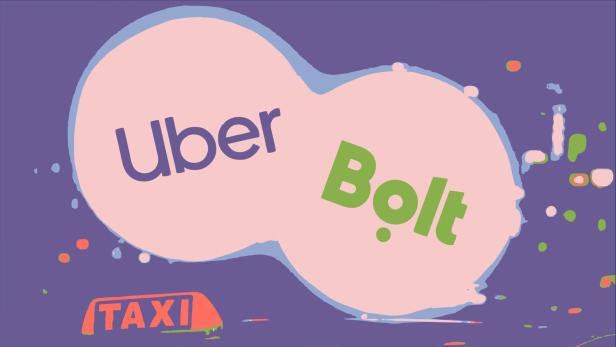 Uber und Bolt Logo