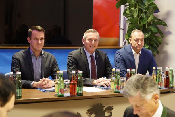 STEIERMARK-WAHL: FPÖ STEIERMARK PARTEIVORSTAND: HERMANN / KUNASEK / EUSTACCHIO