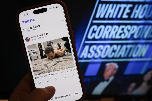 Trump hat ein Bild des Schützen auf seinem Truth-Social-Account gepostet 