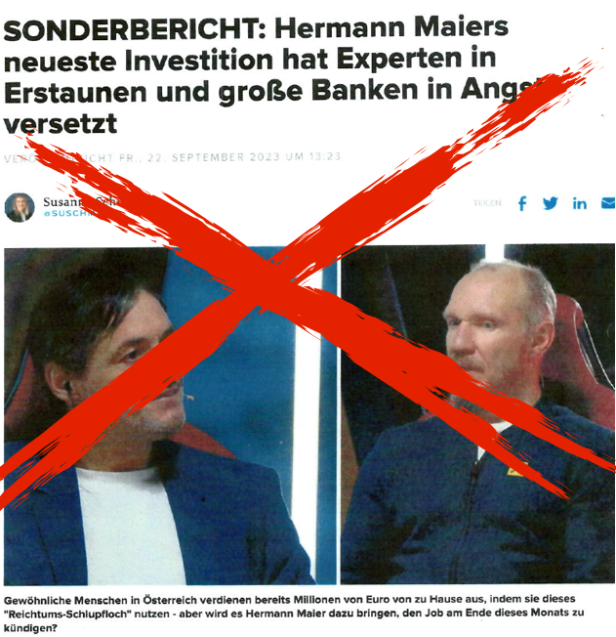 Ein Fake-Artikel