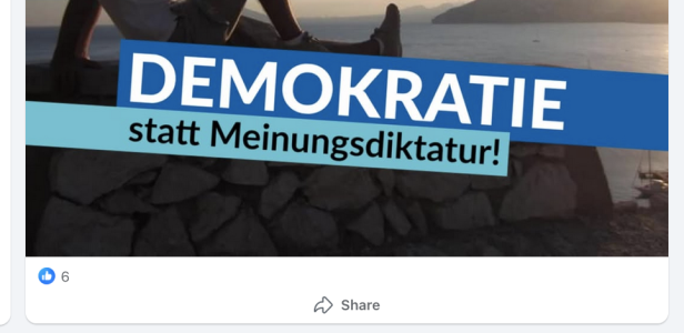 Ausschnitt aus einem Facebook-Post