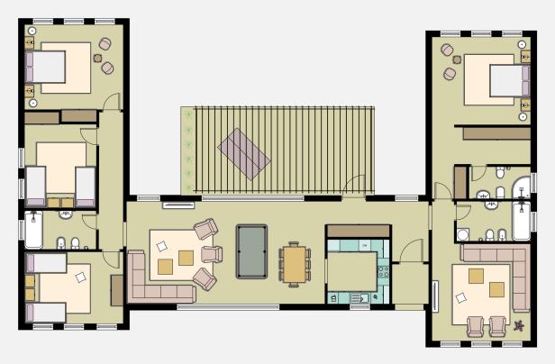 Grundriss einer Wohnung