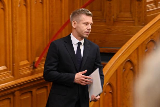 Ungarns Regierungschef Peter Magyar im ungarischen Parlament 