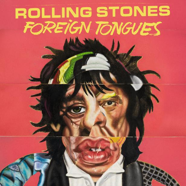 Collage aus den Gesichtern der Rolling Stones: Das Cover der neuen Platte der Band