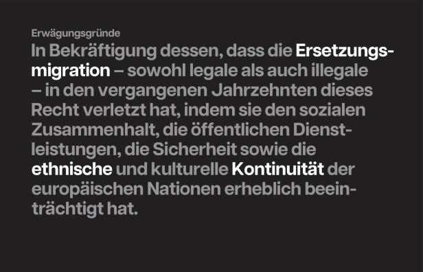 Aus dem Text der Petition "Save Europe Act"
