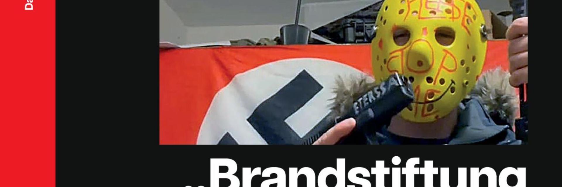 Ein Screenshot aus einem Video mit einem vermumten Mann