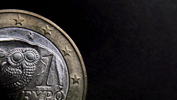Eine griechische Euromünze.