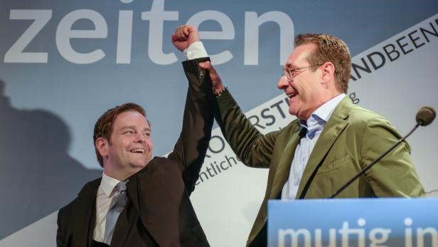 Aus besseren Zeiten: Der Tiroler FPÖ-Landesparteiobmann Markus Abwerzger und Heinz-Christian Strache
