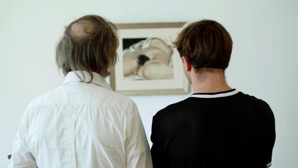 "FIKKEFUCHS": Vater und Sohn vor Gustave Courbets "Ursprung der Welt"