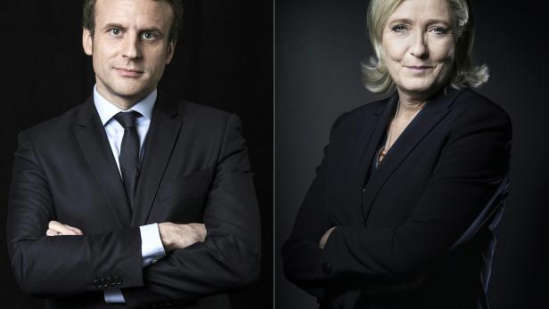 Oui? Non! Non? Oui! Emmanuel Macron oder Marine Le Pen? Oui? Non! Non? Oui! Emmanuel Macron oder Marine Le Pen?