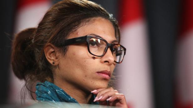 Ensaf Haidar, die Ehefrau des verurteilten Bloggers Raif Badawi