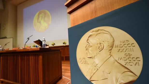 Der Presseraum, in dem die diesjährigen Nobelpreis-Gewinner bekanntgegeben werden Der Presseraum, in dem die diesjährigen Nobelpreis-Gewinner bekanntgegeben werden
