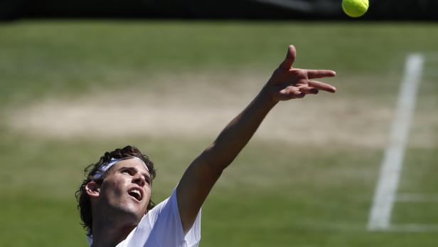 Dominic Thiem beim Grand Slam in Wimbledon Dominic Thiem beim Grand Slam in Wimbledon