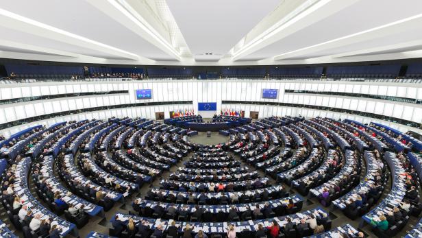 Plenarsaal des Europäischen Parlaments in Straßburg