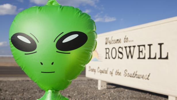 In Roswell kokettiert man gerne mit dem Image der "Alien-Stadt".