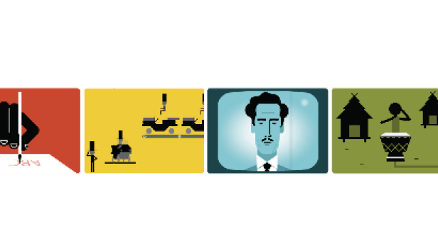 Marshall McLuhan als Google Doodle