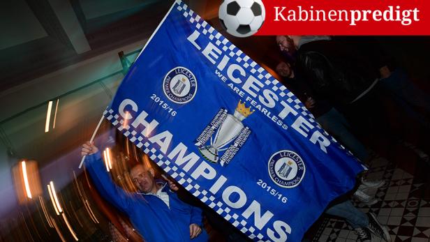 Die Leicester-Anhänger können ihr Glück kaum fassen Die Leicester-Anhänger können ihr Glück kaum fassen