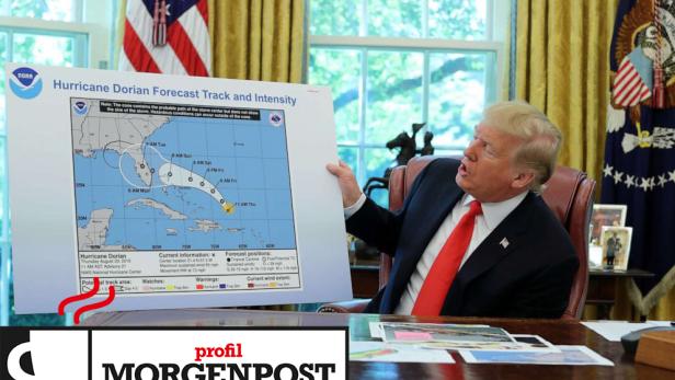 Trump und die Wetterkarte