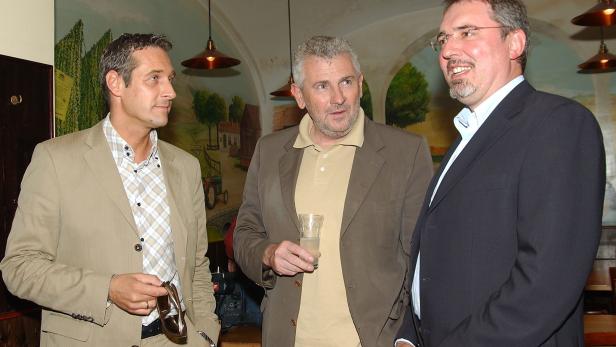 Heinz Christian Strache, Andreas Moelzer und Ewald Stadler