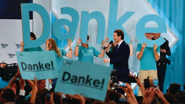 BALLHAUSPLATZWART: Sebastian Kurz beschert der ÖVP den erwarteten Wahlsieg.
