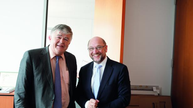 Otmar Lahodynsky und Martin Schulz