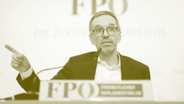Herbert Kickl bei einer FPÖ-Pressekonferenz